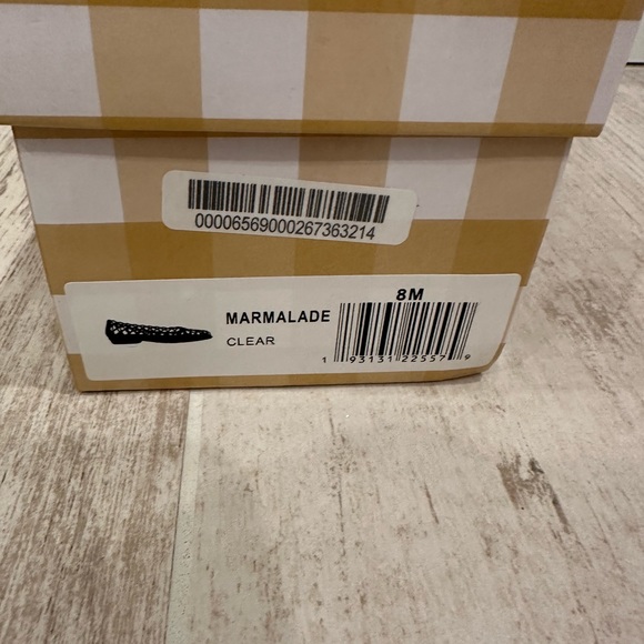 Jeffrey Campbell Kelly Clear Woven Open-Toe Slip-On Jelly Flats - Picture 2 of 5